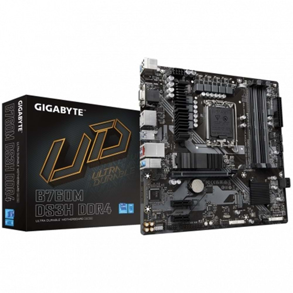 GIGABYTE B760M-DS3H-DDR4 3200Mhz(OC) M.2 ATX 1700p