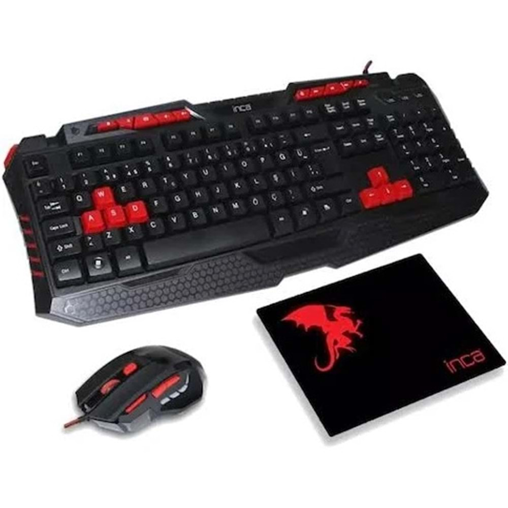 Inca Ikg-330 Gaming Set Klavye Mouse Seti ( ikinciel)