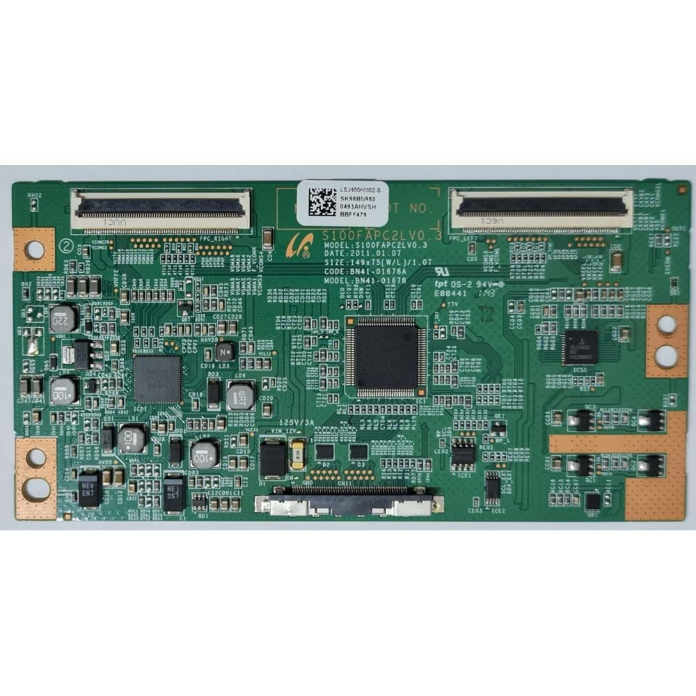 S100FAPC2LV0.3, BN41-01678A, SAMSUNG T-CON Board