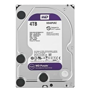 WD Purple 7X24 3.5’’4TB 64MB SATA 6Gb/s Guv. HDD