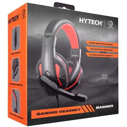 Hytech HY-G9 BANNER Siyah/kırmızı Gaming Oyuncu Mikrofonlu Kulaklık