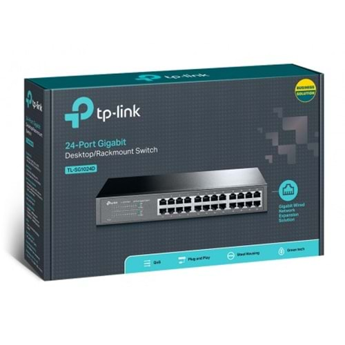 TP-LINK TL-SG1024D 24PORT 10/100/1000 YÖNETİLEMEZ SWITCH